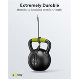 goobay Cavo adattatore audio Plus AUX 3,5mm jack > spina stereo Cinch Nero/Argento