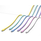 goobay Cavo in silicone USB 2.0 turchese, connettore USB-C > connettore USB-C turchese