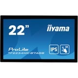 iiyama ProLite TF2234MC-B7AGB Monitor PC 54,6 cm (21.5") 1920 x 1080 Pixel Full HD LED Touch screen Multi utente Nero Nero, 54,6 cm (21.5"), 1920 x 1080 Pixel, Full HD, LED, 8 ms, Nero