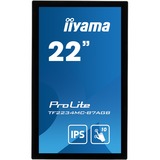 iiyama ProLite TF2234MC-B7AGB Monitor PC 54,6 cm (21.5") 1920 x 1080 Pixel Full HD LED Touch screen Multi utente Nero Nero, 54,6 cm (21.5"), 1920 x 1080 Pixel, Full HD, LED, 8 ms, Nero