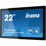 iiyama ProLite TF2234MC-B7AGB Monitor PC 54,6 cm (21.5") 1920 x 1080 Pixel Full HD LED Touch screen Multi utente Nero Nero, 54,6 cm (21.5"), 1920 x 1080 Pixel, Full HD, LED, 8 ms, Nero