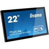 iiyama ProLite TF2234MC-B7AGB Monitor PC 54,6 cm (21.5") 1920 x 1080 Pixel Full HD LED Touch screen Multi utente Nero Nero, 54,6 cm (21.5"), 1920 x 1080 Pixel, Full HD, LED, 8 ms, Nero