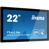 iiyama ProLite TF2234MC-B7AGB Monitor PC 54,6 cm (21.5") 1920 x 1080 Pixel Full HD LED Touch screen Multi utente Nero, Public Display Nero, 54,6 cm (21.5"), 1920 x 1080 Pixel, Full HD, LED, 8 ms, Nero