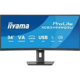 iiyama XCB3494WQSU-B1, Monitor LED Nero (opaco)