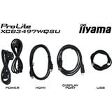 iiyama XCB3494WQSU-B1, Monitor LED Nero (opaco)