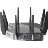 ASUS GT-AXE11000 router wireless Gigabit Ethernet Tri-band (2,4 GHz/5 GHz/6 GHz) Nero Wi-Fi 6 (802.11ax), Tri-band (2,4 GHz/5 GHz/6 GHz), Collegamento ethernet LAN, Nero, Router da tavolo