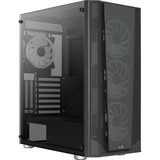 Aerocool Prism ARGB Midi Tower Nero Nero, Midi Tower, PC, Nero, ATX, micro ATX, Mini-ITX, ABS, SPCC, Indietro, Frontale