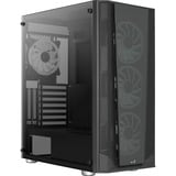 Aerocool Prism ARGB Midi Tower Nero, Chassis Tower Nero, Midi Tower, PC, Nero, ATX, micro ATX, Mini-ITX, ABS, SPCC, Indietro, Frontale