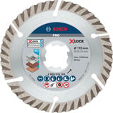 Bosch PRO Disco da taglio diamantato X-LOCK MultiMateriale, Ø 125 mm, Lama 