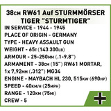 COBI 38 cm mortaio d'assalto Sturmtiger, Giochi di costruzione 