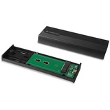 Chieftec CEB-M2C-TL contenitore di unità di archiviazione Box esterno HDD/SSD Nero M.2 Nero, Box esterno HDD/SSD, M.2, 10 Gbit/s, Collegamento del dispositivo USB, Nero