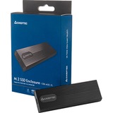 Chieftec CEB-M2C-TL contenitore di unità di archiviazione Box esterno HDD/SSD Nero M.2 Nero, Box esterno HDD/SSD, M.2, 10 Gbit/s, Collegamento del dispositivo USB, Nero