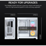 Corsair FRAME 4500X RS ARGB, Chassis Tower bianco
