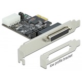 DeLOCK 89909 scheda di interfaccia e adattatore Interno Seriale PCIe, Seriale, A basso profilo, RS-232, Nero, 230,4 Kbit/s