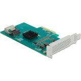 DeLOCK Scheda PCI Express con 4 x SATA 6 Gb/s RAID e HyperDuo, Scheda di interfaccia 
