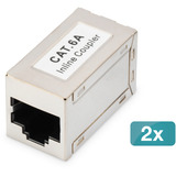 Digitus Accoppiatore modulare CAT 6A, schermato, 2 pezzi, Modulo di Keystone 