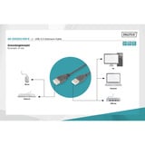 Digitus Cavo di prolunga USB 2.0, connettore USB-A > presa USB-A Nero