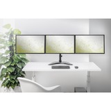Digitus Supporto monitor universale triplo Nero, Libera installazione, 8 kg, 33 cm (13"), 68,6 cm (27"), 100 x 100 mm, Nero