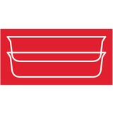 Emsa CLIP & CLOSE N1040600 recipiente per cibo Rettangolare Scatola 0,7 L Trasparente 1 pz trasparente/Rosso, Scatola, Rettangolare, 0,7 L, Trasparente, Vetro, 420 °C