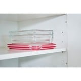 Emsa CLIP & CLOSE N1040600 recipiente per cibo Rettangolare Scatola 0,7 L Trasparente 1 pz, Casella trasparente/Rosso, Scatola, Rettangolare, 0,7 L, Trasparente, Vetro, 420 °C