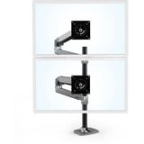 Ergotron LX Series LX Dual Stacking Arm Tall Pole 101,6 cm (40") Alluminio Scrivania, Base per monitor alluminio, Morsa, 20 kg, 101,6 cm (40"), 100 x 100 mm, Regolazione altezza, Alluminio