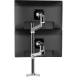 Ergotron LX Series LX Dual Stacking Arm Tall Pole 101,6 cm (40") Morsa Alluminio alluminio, Morsa, 20 kg, 101,6 cm (40"), 100 x 100 mm, Regolazione altezza, Alluminio
