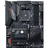 GIGABYTE B550 AORUS ELITE AX V2 Scheda madre - CPU AMD Ryzen 5000, VRM a 12+2 fasi, fino a 4733 MHz DDR4, 1xPCIe 4.0 + 1xPCIe 3.0 M.2, Wi-Fi 6E, LAN 2.5GbE, USB 3.2 Gen 2 grigio scuro, VRM a 12+2 fasi, fino a 4733 MHz DDR4, 1xPCIe 4.0 + 1xPCIe 3.0 M.2, Wi-Fi 6E, LAN 2.5GbE, USB 3.2 Gen 2, AMD, Socket AM4, AMD Ryzen 3000 Series, AMD Ryzen 4000 Series, AMD Ryzen 5000 Series, Socket AM4, DDR4-SDRAM, 128 GB