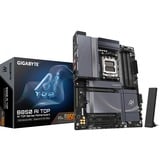 GIGABYTE B850 AI TOP Scheda Madre - Processori AMD Ryzen Serie 9000, 16+2+2 fasi VRM digitali, fino a 8600MHz DDR5 (OC), 2xPCIe 5.0 + 1xPCIe 4.0 M.2, LAN 10GbE, WIFI 7, USB 3.2 Gen 2x2 Nero/grigio, 16+2+2 fasi VRM digitali, fino a 8600MHz DDR5 (OC), 2xPCIe 5.0 + 1xPCIe 4.0 M.2, LAN 10GbE, WIFI 7, USB 3.2 Gen 2x2, AMD, Socket AM5, AMD Ryzen 7000 Series, AMD Ryzen 8000 Series, AMD Ryzen 9000 Series, Socket AM5, DDR5-SDRAM, 256 GB
