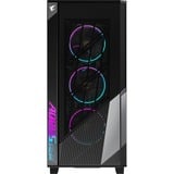 GIGABYTE GB-AC500G ST computer case Midi Tower Nero, Chassis Tower Nero, Midi Tower, PC, Nero, ATX, EATX, micro ATX, Mini-ITX, Vetro, Plastica, Acciaio, Gaming