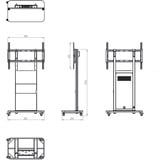 HAGOR Pro-Tower M, Sistema di stand Nero/grigio