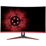 HANNspree HG 324 QJB 80 cm (31.5") 2560 x 1440 Pixel Quad HD LED Nero, Rosso, Monitor di gioco Nero/Rosso, 80 cm (31.5"), 2560 x 1440 Pixel, Quad HD, LED, 2 ms, Nero, Rosso