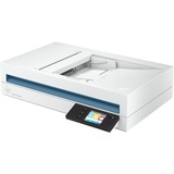 HP Scanjet Pro N4600 fnw1 Scanner a piano e ADF 1200 x 1200 DPI A5 Bianco, Scanner piano bianco, 216 x 356 mm, 1200 x 1200 DPI, 40 ppm, 40 ppm, 80 ipm (pollice al minuto), 80 ipm (pollice al minuto)
