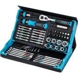 Hazet SmartCase set di chiavi a bussola e punte 2200SC-32, 59 pezzi, Set di bit Nero/Blu
