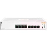 Hewlett Packard Enterprise Aruba Instant On 1830 8G 4p Class4 PoE 65W Gestito L2 Gigabit Ethernet (10/100/1000) Supporto Power over Ethernet (PoE) 1U Gestito, L2, Gigabit Ethernet (10/100/1000), Supporto Power over Ethernet (PoE), Montaggio rack, 1U