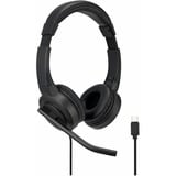 Kensington Cuffie on-ear USB-C H1000, Headset Nero, Cablato, Musica e Chiamate, 20 - 20000 Hz, 190 g, Auricolare, Nero