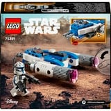 LEGO Star Wars 75391 Microfighter Y-wing di Captain Rex, Astronave Giocattolo da Collezione, Giochi Bambini 6+, Piccolo Regalo, Giochi di costruzione Astronave Giocattolo da Collezione, Giochi Bambini 6+, Piccolo Regalo, Set da costruzione, 6 anno/i, Plastica, 99 pz, 114 g