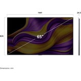 LG OLED65G57LW, TV OLED argento/Nero