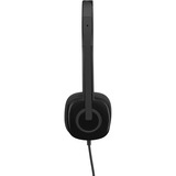 Logitech H151 Auricolare Cablato A Padiglione Ufficio Nero Nero, Cablato, Ufficio, 20 - 20000 Hz, 80 g, Auricolare, Nero