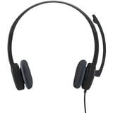 Logitech H151 Auricolare Cablato A Padiglione Ufficio Nero, Headset Nero, Cablato, Ufficio, 20 - 20000 Hz, 80 g, Auricolare, Nero