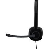 Logitech H151 Auricolare Cablato A Padiglione Ufficio Nero, Headset Nero, Cablato, Ufficio, 20 - 20000 Hz, 80 g, Auricolare, Nero