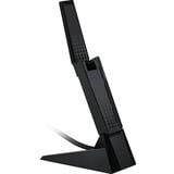 MSI AXE5400 scheda di interfaccia e adattatore USB 2.0, Adattatore Wi-Fi USB tipo A, USB 2.0, Maschio, Nero, Windows 10, Windows 11, 102 mm
