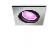 Philips Hue White & Color Ambiance Faretto da incasso Centura, Luce LED argento