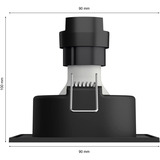 Philips Hue White & Color Ambiance Faretto da incasso Centura, Luce LED argento