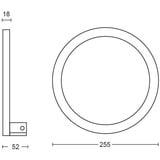 Philips Hue White & Color Ambiance Sana lampada da parete, Luce LED bianco
