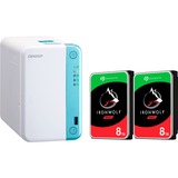 QNAP NAS bianco/Blu chiaro