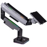 Thermaltake Braccio singolo per monitor da gioco RGB, Base per monitor Nero