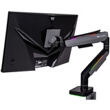Thermaltake Braccio singolo per monitor da gioco RGB, Base per monitor Nero