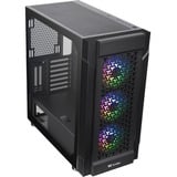 Thermaltake Versa T27 TG ARGB Midi Tower Nero, Chassis Tower Nero, Midi Tower, PC, Nero, ATX, EATX, micro ATX, Mini-ITX, SPCC, Giocare