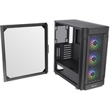 Thermaltake Versa T27 TG ARGB Midi Tower Nero, Chassis Tower Nero, Midi Tower, PC, Nero, ATX, EATX, micro ATX, Mini-ITX, SPCC, Giocare