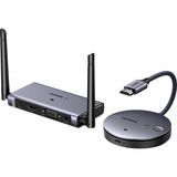 UGREEN CM586 HDMI 1x HDMI + 1x VGA, Estensione HDMI argento, HDMI, 1x HDMI + 1x VGA, 3840 x 2160 Pixel, Grigio, 4K Ultra HD, 50 m